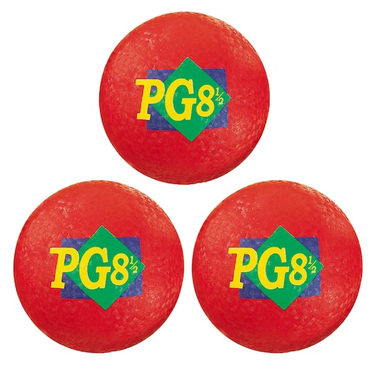 Martin Sports 8.5" Red Playground Ball, 3ct.